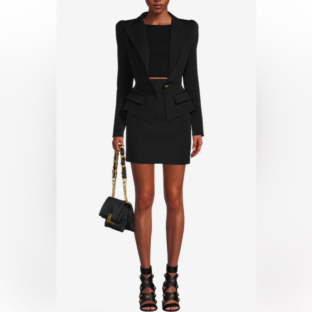 Balmain Blazer- Flap pockets Single-breasted Blazer - Picture 6 of 13